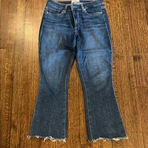 Women's Paige Jeans with Frayed Hem